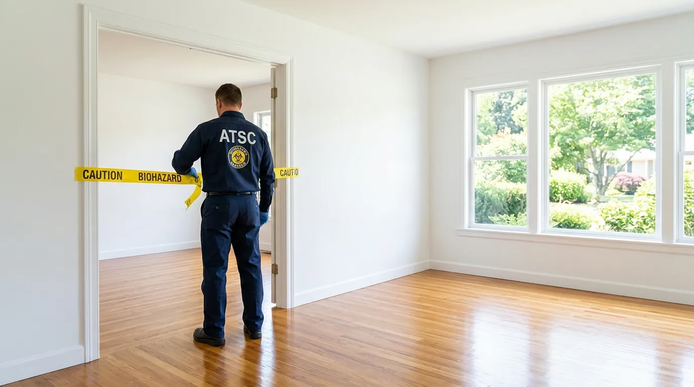 Certified biohazard cleanup crew performing Decomposition Cleanup in Hallandale Beach